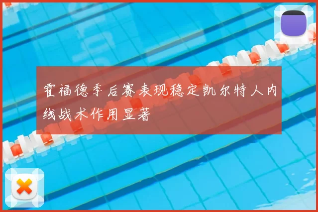 霍福德季后赛表现稳定凯尔特人内线战术作用显著