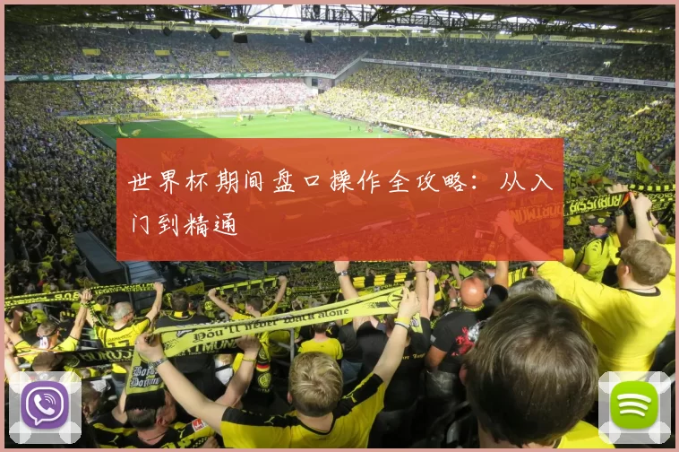 世界杯期间盘口操作全攻略：从入门到精通